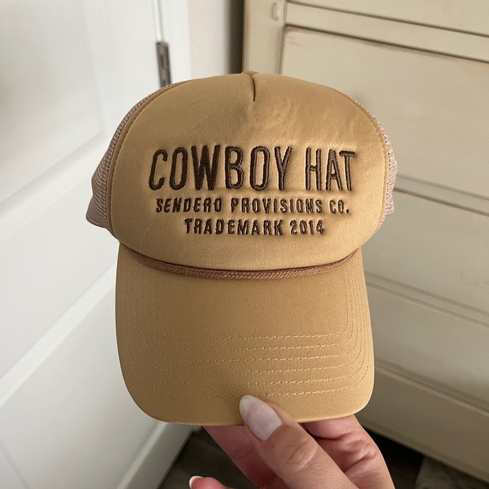 Free People Cowboy Hat trucker hat